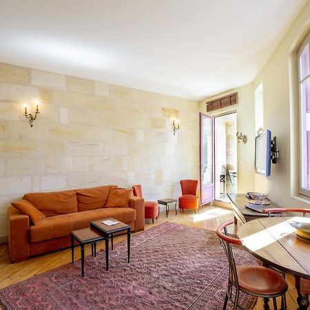 Centre historique, appartement climatisé avec terrasse Bordeaux Esterno foto